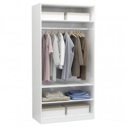 Acquista Armadio Bianco Lucido 100x50x200 cm in Truciolato con riferimento GHV-800231 della ditta GARDENHOME