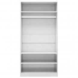 Acquista Armadio Bianco Lucido 100x50x200 cm in Truciolato con riferimento GHV-800231 della ditta GARDENHOME