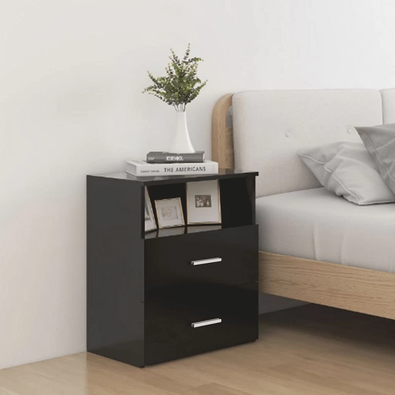 Acquista Comodino Nero 50x32x60 cm con riferimento GHV-803274 della ditta GARDENHOME