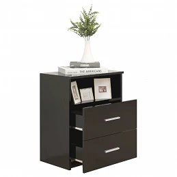 Acquista Comodino Nero 50x32x60 cm con riferimento GHV-803274 della ditta GARDENHOME