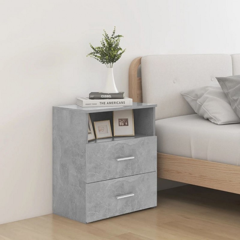 Acquista Comodino Grigio Cemento 50x32x60 cm con riferimento GHV-803280 della ditta GARDENHOME