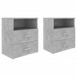 Acquista Comodini 2 pz Grigio Cemento 50x32x60cm con riferimento GHV-803281 della ditta GARDENHOME