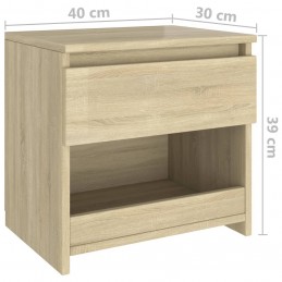 Acquista Comodini 2 pz Rovere Sonoma 40x30x39 cm in Truciolato con riferimento GHV-803450 della ditta GARDENHOME