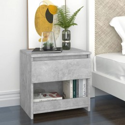 Acquista Comodino Grigio Cemento 40x30x39 cm in Truciolato con riferimento GHV-803451 della ditta GARDENHOME