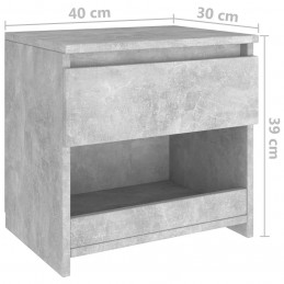 Acquista Comodini 2 pz Grigio Cemento 40x30x39 cm in Truciolato con riferimento GHV-803452 della ditta GARDENHOME