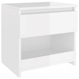 Acquista Comodini 2 pz Bianco Lucido 40x30x39 cm in Truciolato con riferimento GHV-803456 della ditta GARDENHOME