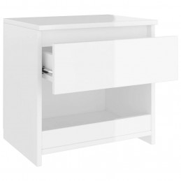 Acquista Comodini 2 pz Bianco Lucido 40x30x39 cm in Truciolato con riferimento GHV-803456 della ditta GARDENHOME