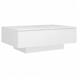 Acquista Tavolino da Salotto Bianco 90x60x31 cm in Legno Multistrato con riferimento GHV-804175 della ditta GARDENHOME