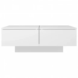 Acquista Tavolino da Salotto Bianco 90x60x31 cm in Legno Multistrato con riferimento GHV-804175 della ditta GARDENHOME