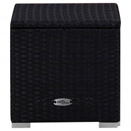 Acquista Lettino Prendisole con Cuscino e Tavolino in Polyrattan Blu con riferimento GHV-310227 della ditta GARDENHOME