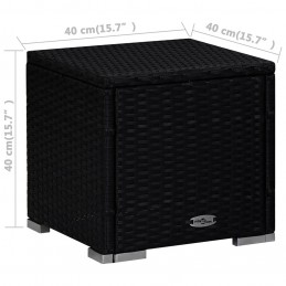 Acquista Lettino Prendisole con Cuscino e Tavolino in Polyrattan Blu con riferimento GHV-310227 della ditta GARDENHOME