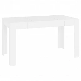 Acquista Tavolo da Pranzo Bianco 140x74,5x76 cm in Legno Multistrato con riferimento GHV-804202 della ditta GARDENHOME