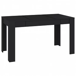 Acquista Tavolo da Pranzo Nero 140x74,5x76 cm in Truciolato con riferimento GHV-804203 della ditta GARDENHOME