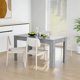 Acquista Tavolo da Pranzo Grigio Cemento 140x74,5x76 cm in Truciolato con riferimento GHV-804206 della ditta GARDENHOME