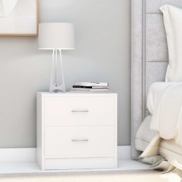 Acquista Comodino Bianco 40x30x40 cm Legno Ingegnerizzato con riferimento GHV-801035 della ditta GARDENHOME