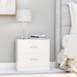 Acquista Comodini 2 pz Bianchi 40x30x40 cm in Truciolato con riferimento GHV-801036 della ditta GARDENHOME