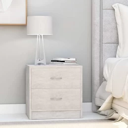 Acquista Comodino Grigio Calcestruzzo 40x30x40 cm in Truciolato con riferimento GHV-801043 della ditta GARDENHOME