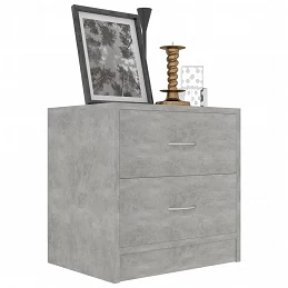 Acquista Comodino Grigio Calcestruzzo 40x30x40 cm in Truciolato con riferimento GHV-801043 della ditta GARDENHOME
