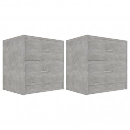 Acquista Comodini 2 pz Grigio Calcestruzzo 40x30x40 cm in Truciolato con riferimento GHV-801044 della ditta GARDENHOME