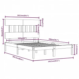 Acquista Giroletto Bianco in Legno Massello 160x200 cm con riferimento GHV-3104749 della ditta GARDENHOME