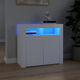 Acquista Credenza con Luci LED Bianca 80x35x75 cm con riferimento GHV-804328 della ditta GARDENHOME