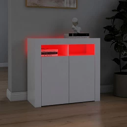 Acquista Credenza con Luci LED Bianca 80x35x75 cm con riferimento GHV-804328 della ditta GARDENHOME