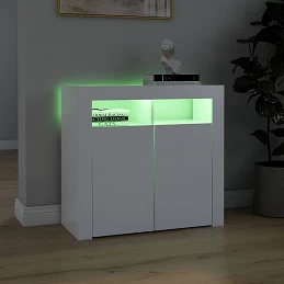 Acquista Credenza con Luci LED Bianca 80x35x75 cm con riferimento GHV-804328 della ditta GARDENHOME