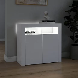 Acquista Credenza con Luci LED Bianca 80x35x75 cm con riferimento GHV-804328 della ditta GARDENHOME