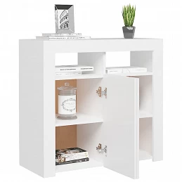 Acquista Credenza con Luci LED Bianca 80x35x75 cm con riferimento GHV-804328 della ditta GARDENHOME