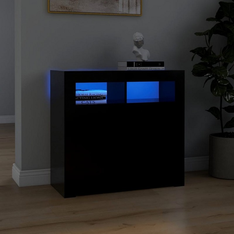 Acquista Credenza con Luci LED Nera 80x35x75 cm con riferimento GHV-804329 della ditta GARDENHOME