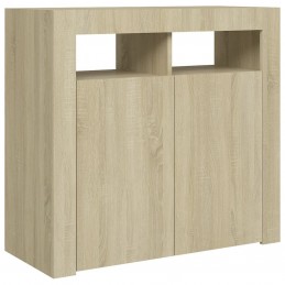 Acquista Credenza con Luci LED Rovere Sonoma 80x35x75 cm con riferimento GHV-804331 della ditta GARDENHOME
