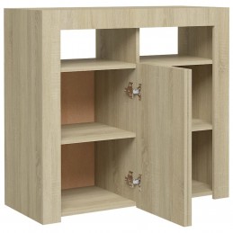 Acquista Credenza con Luci LED Rovere Sonoma 80x35x75 cm con riferimento GHV-804331 della ditta GARDENHOME
