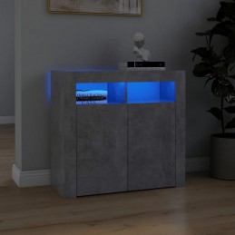 Acquista Credenza con Luci LED Grigio Cemento 80x35x75 cm con riferimento GHV-804332 della ditta GARDENHOME