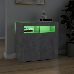 Acquista Credenza con Luci LED Grigio Cemento 80x35x75 cm con riferimento GHV-804332 della ditta GARDENHOME