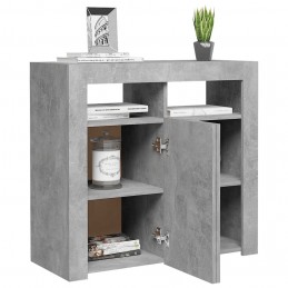 Acquista Credenza con Luci LED Grigio Cemento 80x35x75 cm con riferimento GHV-804332 della ditta GARDENHOME