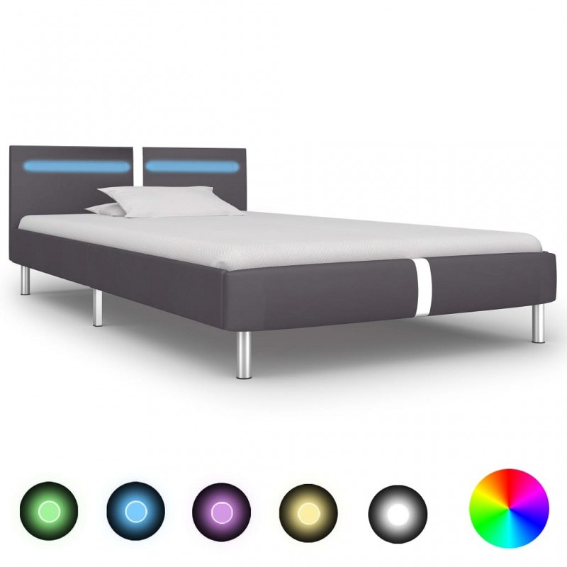 Acquista Giroletto con LED Grigio in Similpelle 90x200 cm con riferimento GHV-280856 della ditta GARDENHOME
