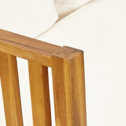 Acquista Panca da Giardino 2 Posti con Cuscini 120cm Massello di Acacia con riferimento GHV-310307 della ditta GARDENHOME