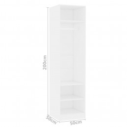 Acquista Armadio Bianco 50x50x200 cm in Truciolato con riferimento GHV-800234 della ditta GARDENHOME