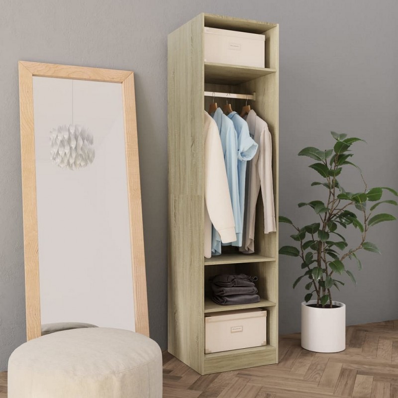 Acquista Armadio Rovere Sonoma 50x50x200 cm in Truciolato con riferimento GHV-800237 della ditta GARDENHOME