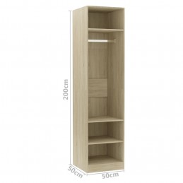 Acquista Armadio Rovere Sonoma 50x50x200 cm in Truciolato con riferimento GHV-800237 della ditta GARDENHOME