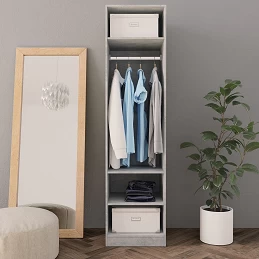 Acquista Armadio Grigio Cemento 50x50x200 cm in Truciolato con riferimento GHV-800238 della ditta GARDENHOME