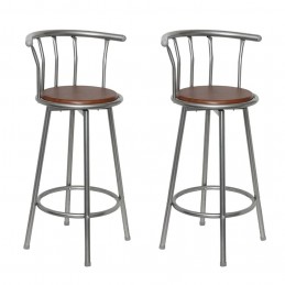 Acquista Sgabelli da Bar Set 2 pz in Acciaio Marroni con riferimento GHV-60560 della ditta GARDENHOME