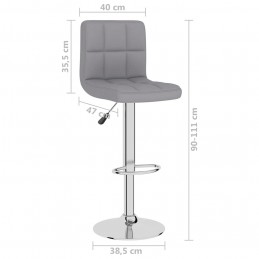 Acquista Sgabelli da Bar 2 pz Grigio Chiaro in Tessuto con riferimento GHV-334239 della ditta GARDENHOME