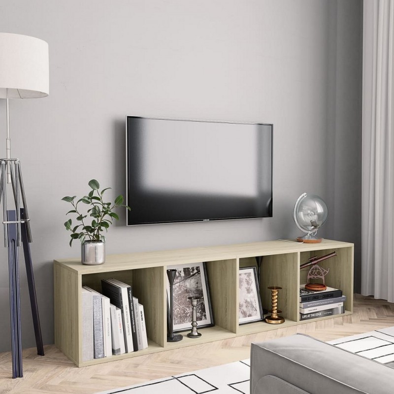 Acquista Libreria/Mobile TV Rovere Sonoma 143x30x36 cm con riferimento GHV-800264 della ditta GARDENHOME