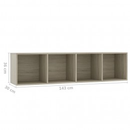 Acquista Libreria/Mobile TV Rovere Sonoma 143x30x36 cm con riferimento GHV-800264 della ditta GARDENHOME