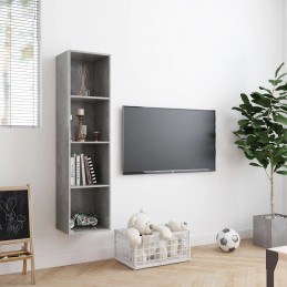 Acquista Libreria/Mobile TV Grigio Cemento 143x30x36 cm con riferimento GHV-800265 della ditta GARDENHOME
