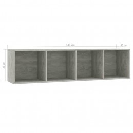 Acquista Libreria/Mobile TV Grigio Cemento 143x30x36 cm con riferimento GHV-800265 della ditta GARDENHOME