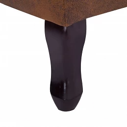 Acquista Poltrona Chesterfield e Pouf Marrone Similpelle Scamosciata con riferimento GHV-281277 della ditta GARDENHOME