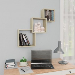 Acquista Mensole a Muro Cubiche in Rovere Sonoma 84,5x15x27cm Truciolato con riferimento GHV-800273 della ditta GARDENHOME
