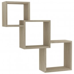 Acquista Mensole a Muro Cubiche in Rovere Sonoma 84,5x15x27cm Truciolato con riferimento GHV-800273 della ditta GARDENHOME